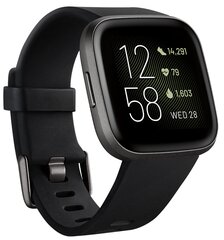 Умные часы Fitbit Versa 2 (NFC), Black/Carbon Aluminium цена и информация | Смарт-часы (smartwatch) | 220.lv