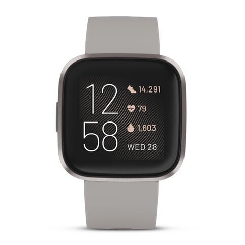 Fitbit Versa 2 (NFC), Stone/Mist Grey Aluminium cena un informācija | Viedpulksteņi (smartwatch) | 220.lv