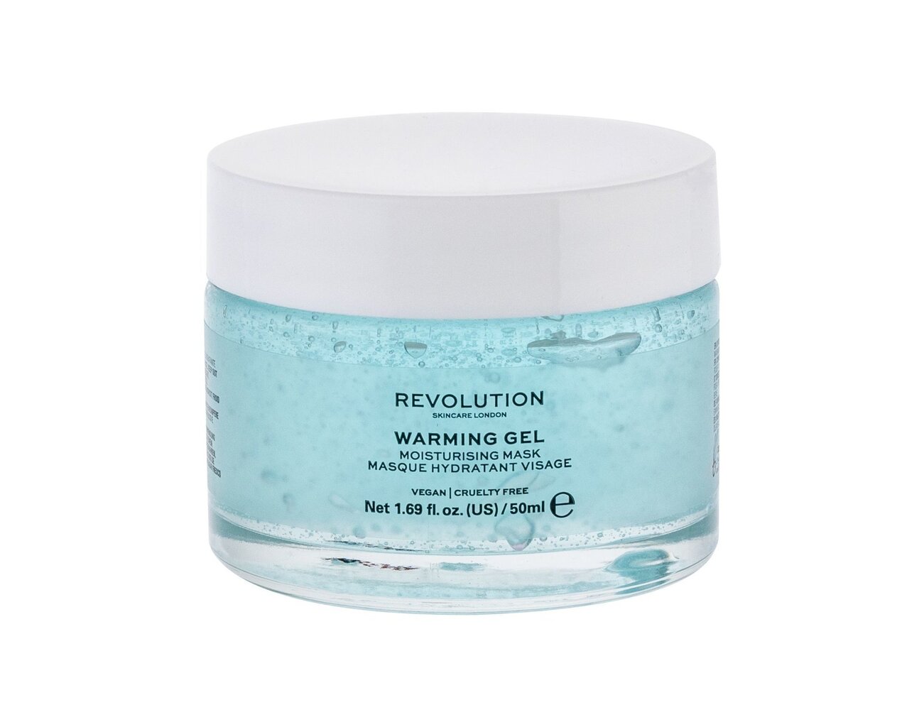 Mitrinoša, attīroša sejas maska Revolution Skincare London Warming Gel 50 ml cena un informācija | Sejas maskas, acu maskas | 220.lv