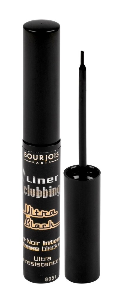 Šķidrais acu laineris Bourjois Liner Clubbing N31 Ultra Black 4 ml cena un informācija | Acu ēnas, skropstu tušas, zīmuļi, serumi | 220.lv