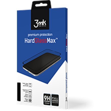 LCD aizsargstikls 3MK Hard Glass Max Finger Print Samsung N975 Note 10 Plus melns цена и информация | Ekrāna aizsargstikli | 220.lv