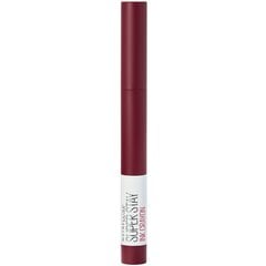 Ilgstoši noturīga, matēta lūpu krāsa Maybelline New York Super Stay Ink Crayon 2 g, 55 Make It Happen цена и информация | Помады, бальзамы, блеск для губ | 220.lv