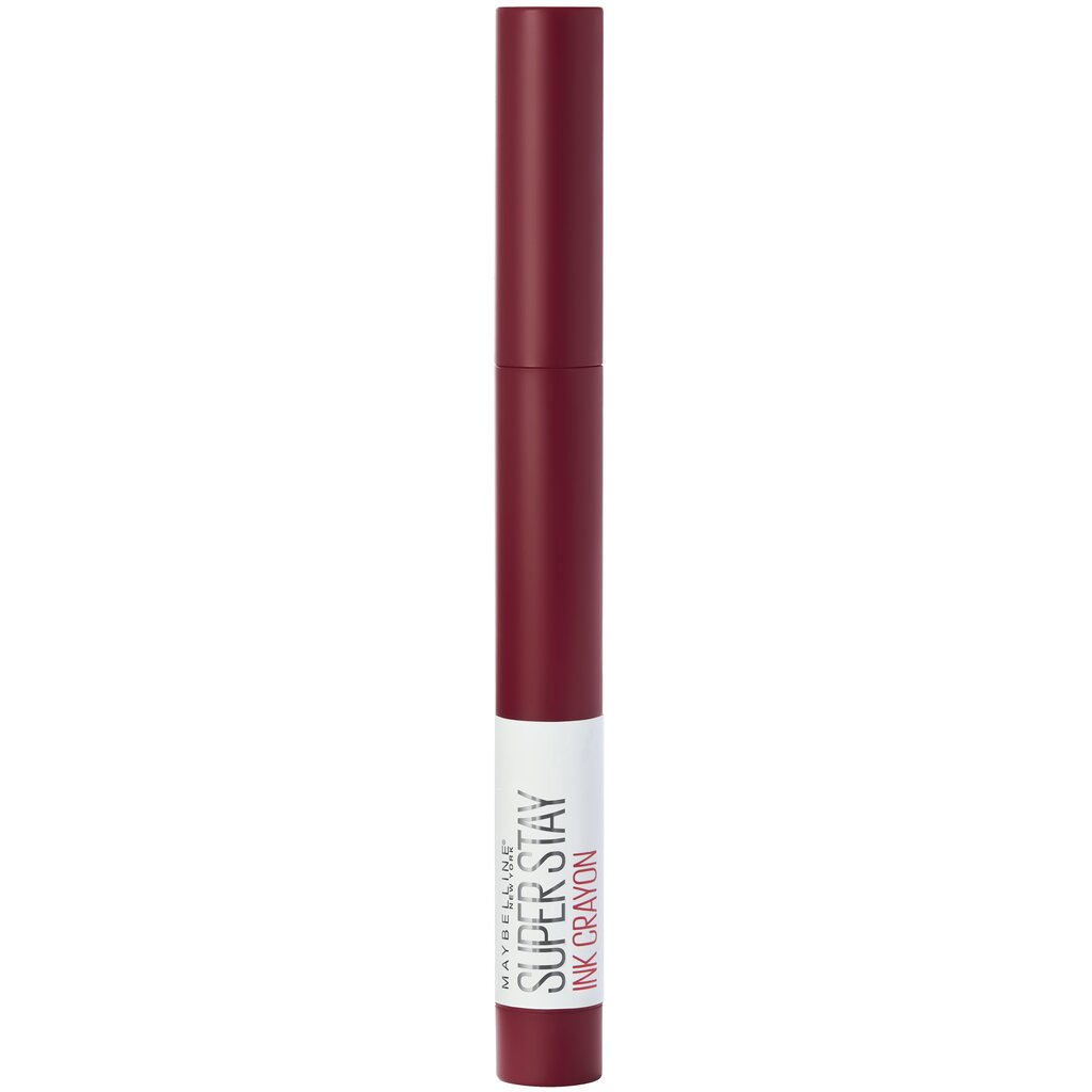 Ilgstoši noturīga, matēta lūpu krāsa Maybelline New York Super Stay Ink Crayon 2 g, 55 Make It Happen цена и информация | Lūpu krāsas, balzāmi, spīdumi, vazelīns | 220.lv