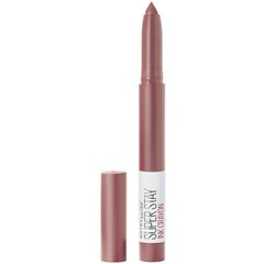 Ilgstoši noturīga, matēta lūpu krāsa Maybelline New York Super Stay Ink Crayon 2 g, 15 Lead the Way цена и информация | Помады, бальзамы, блеск для губ | 220.lv