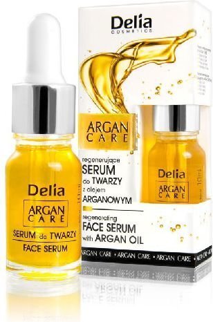 Reģenerējoša un atjaunojoša eļļa sejai, kaklam un dekoltē zonai Delia Cosmetics Argan Care 10 ml cena un informācija | Serumi sejai, eļļas | 220.lv