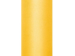 Гладкий тюль на катушке, желтый, 0,15x9 м, 1 коробка/90 шт (1 шт/9 м) цена и информация | Праздничные декорации | 220.lv