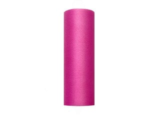 Гладкий тюль на катушке Fuchsia, розовый, 0,15x9 м, 1 коробка/90 шт (1 шт/9 м) цена и информация | Праздничные декорации | 220.lv