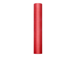 Гладкий тюль на катушке, красный, 0,3x9 м, 1 шт/9 м цена и информация | Праздничные декорации | 220.lv