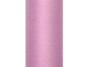 Гладкий тюль на катушке Powder Pink, розовый, 0,3x9 м, 1 коробка/45 шт (1 шт/9 м) цена и информация | Праздничные декорации | 220.lv