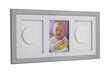 Trīskāršs rāmja un māla komplekts Baby HandPrint, pelēks цена и информация | Mazuļa nospiedumi | 220.lv