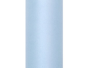 Гладкий тюль в бобине, цвета голубого, 0,15x9 м, 1 коробка/90 шт (1 шт/9 м) цена и информация | Праздничные декорации | 220.lv
