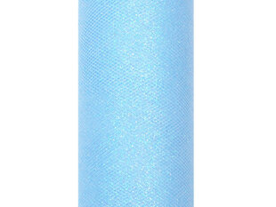 Тюль с блеском, синий, 0,15х9 м, 1 шт / 9 м цена и информация | Праздничные декорации | 220.lv