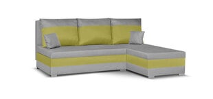 Universāls stūra dīvāns Bellezza Gustav, pelēks/zaļš cena un informācija | Stūra dīvāni | 220.lv