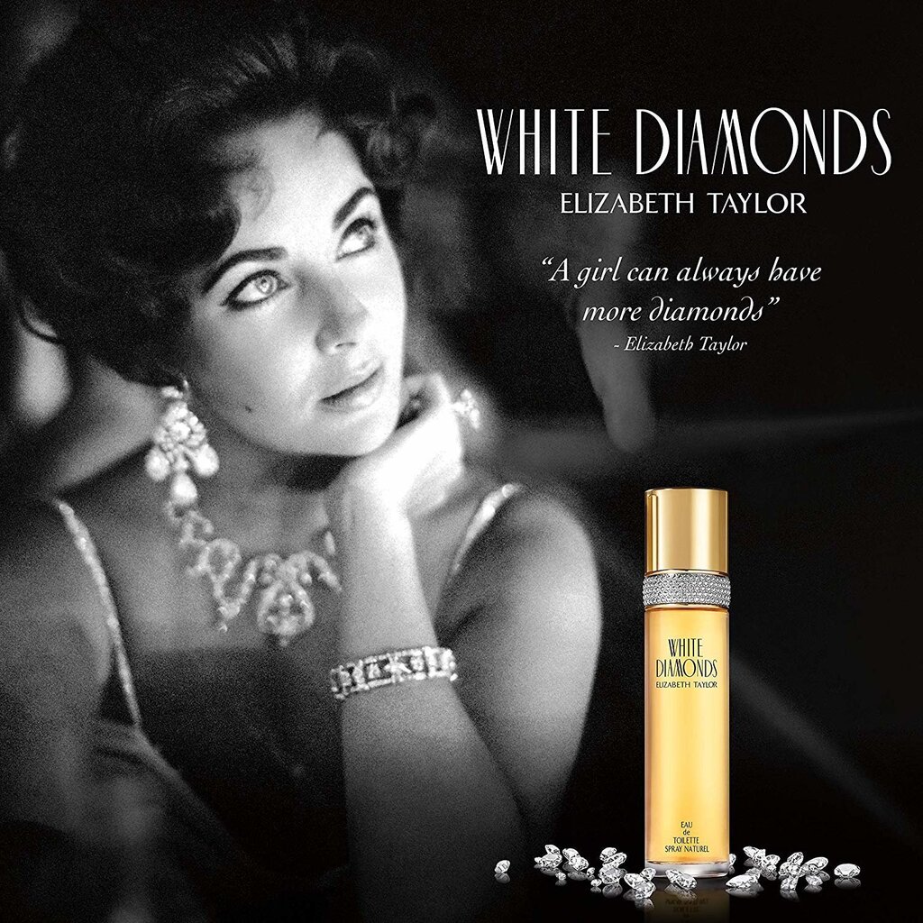 Tualetes ūdens Elizabeth Taylor White Diamonds EDT sievietēm 50 ml cena un informācija | Sieviešu smaržas | 220.lv