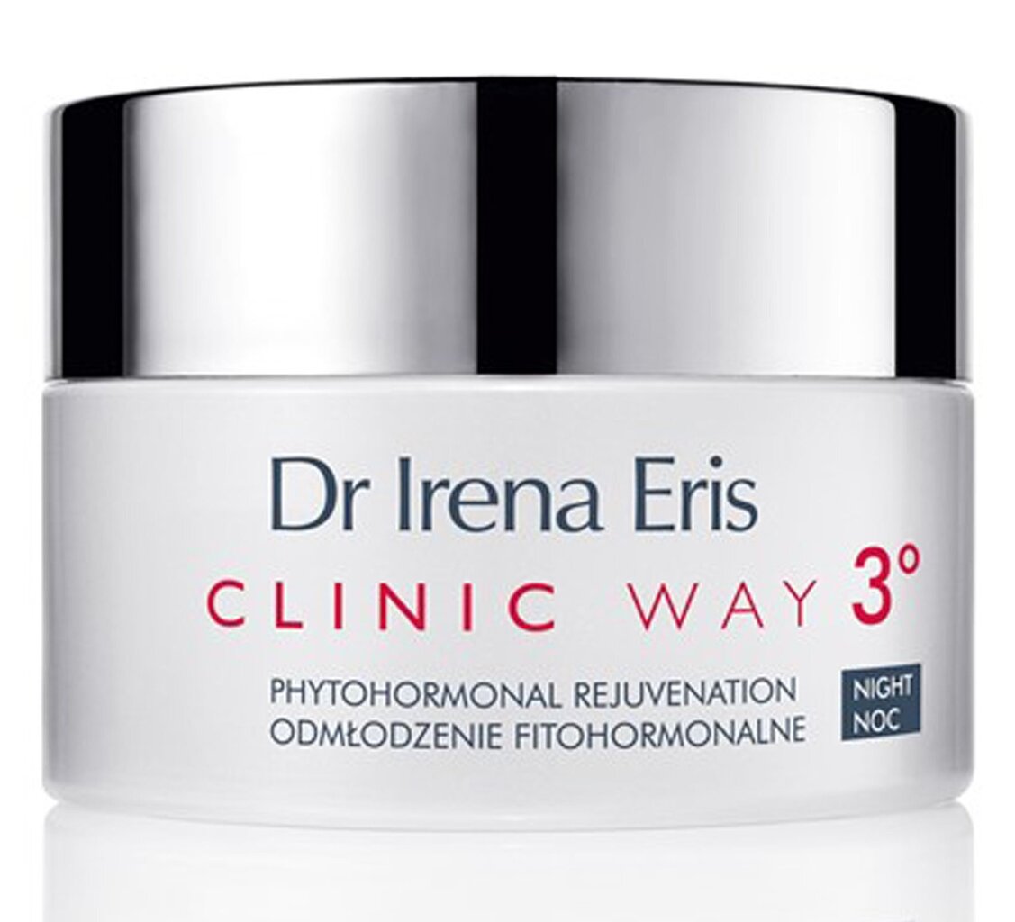 Nakts krēms ar fito-hormoniem Dr. Irena Eris Clinic Way Nr.3, 50 ml cena un informācija | Sejas krēmi | 220.lv