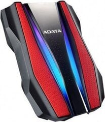 Adata HD770G 2TB USB3 sarkans цена и информация | Жёсткие диски | 220.lv