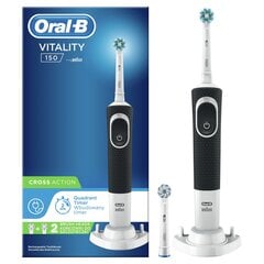 Braun Oral-B Vitality 150 Cross Action + 1 CrossAction uzgalis cena un informācija | Elektriskās zobu birstes | 220.lv