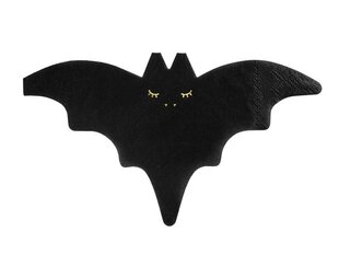 Одноразовые салфетки Bat, черные, 16x9 см (1 упак/ 20 шт.) цена и информация | Праздничная одноразовая посуда | 220.lv