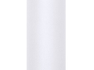 Гладкий тюль на катушке, белый, 0,08x20 м, 1 шт/20 м цена и информация | Праздничные декорации | 220.lv