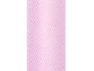Гладкий тюль на катушке, светло-розовый, 0,08x20 м, 1 шт/20 м цена и информация | Праздничные декорации | 220.lv