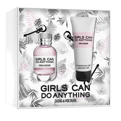 Komplekts Zadig and Voltaire Girls Can Do Anything: parfimērijas ūdens EDP sievietēm 50 ml + kosmētikas somiņa cena un informācija | Zadig & Voltaire Smaržas, kosmētika | 220.lv