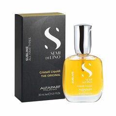 Spīdumu nodrošinoša matu eļļa Alfaparf Milano Semi Di Lino Sublime Cristalli Liquidi, 30 ml cena un informācija | Kosmētika matu stiprināšanai | 220.lv