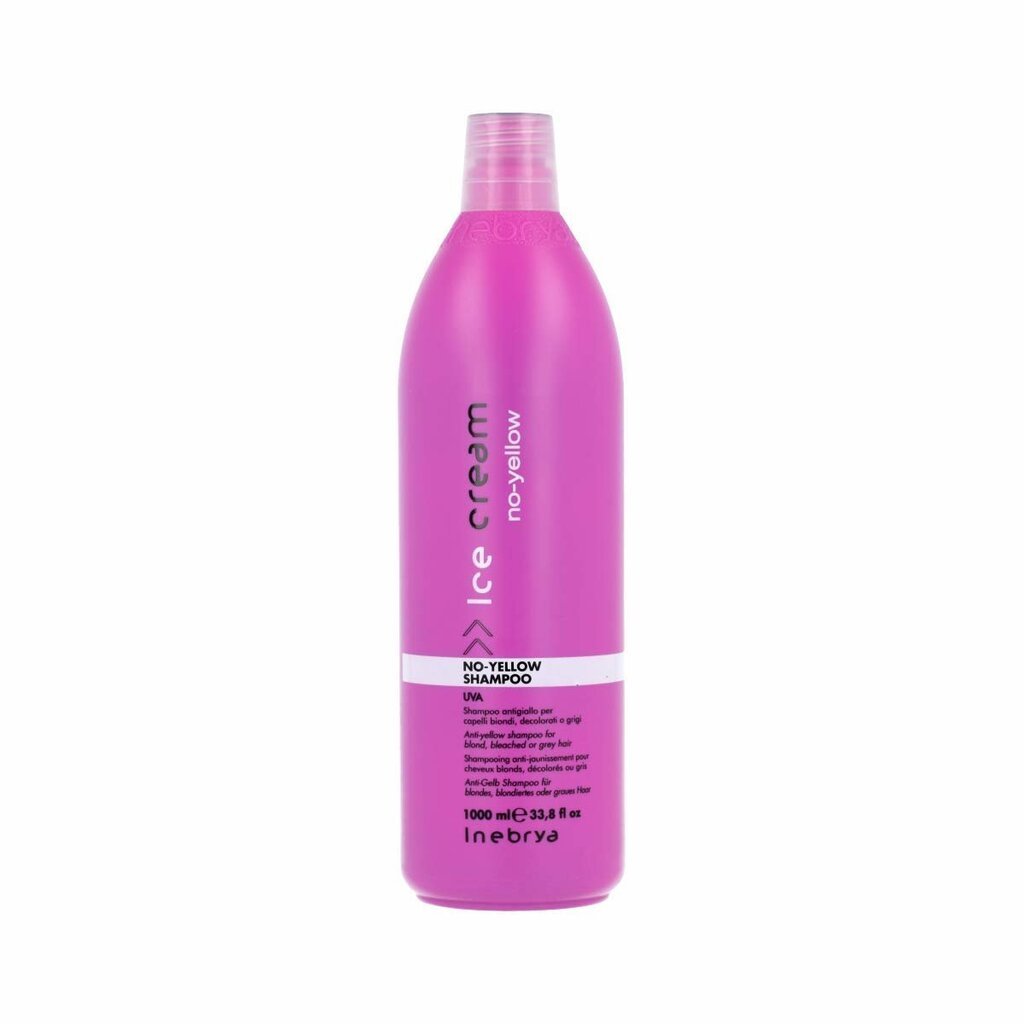 Šampūns gaišiem matiem Inebrya Ice Cream No-Yellow 1000 ml cena un informācija | Šampūni | 220.lv