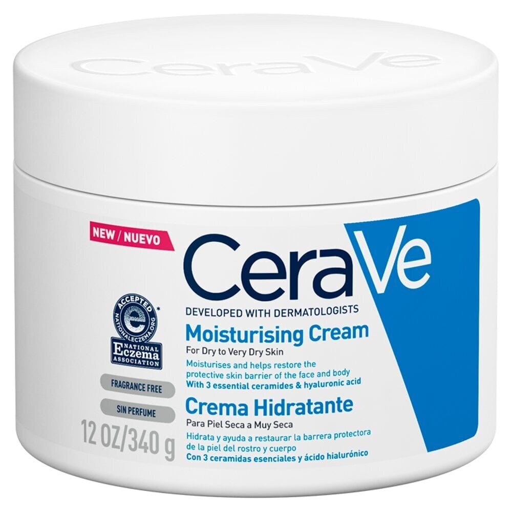 Mitrinošs līdzeklis sejai un ķermeņa krēms CeraVe Moisturizing, 340 ml cena un informācija | Sejas krēmi | 220.lv