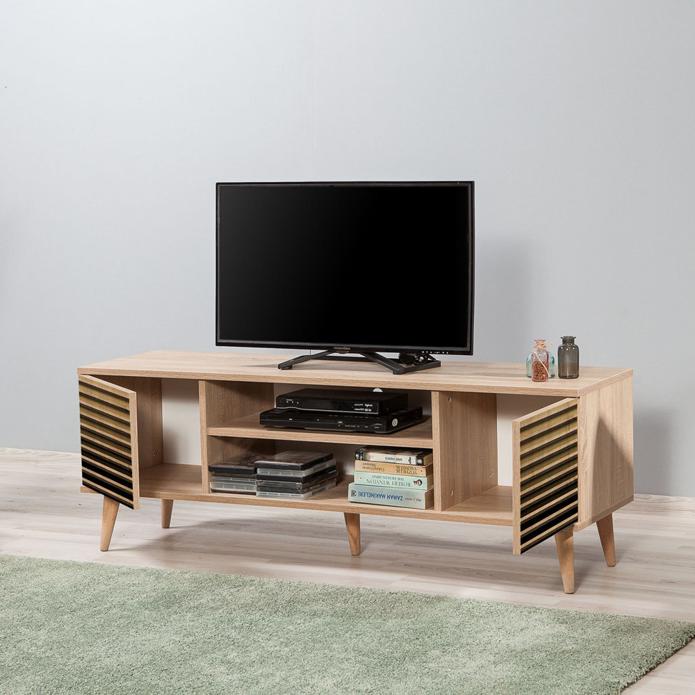 TV galds Selsey Smartser 140 cm, brūns cena un informācija | TV galdiņi | 220.lv