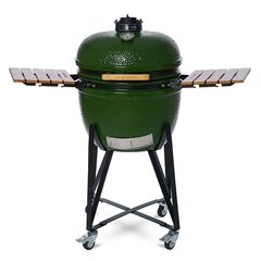 Керамический гриль с аксессуарами Kamado Zyle X Large 62 см, зеленый цена и информация | Грили | 220.lv