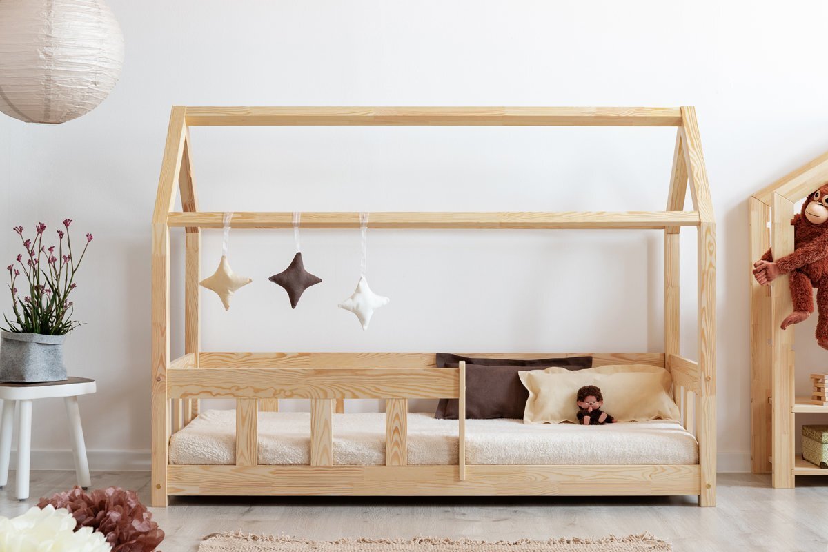 Bērnu gulta-mājiņa Selsey Mallory, 90x200 cm, brūna цена и информация | Bērnu gultas | 220.lv