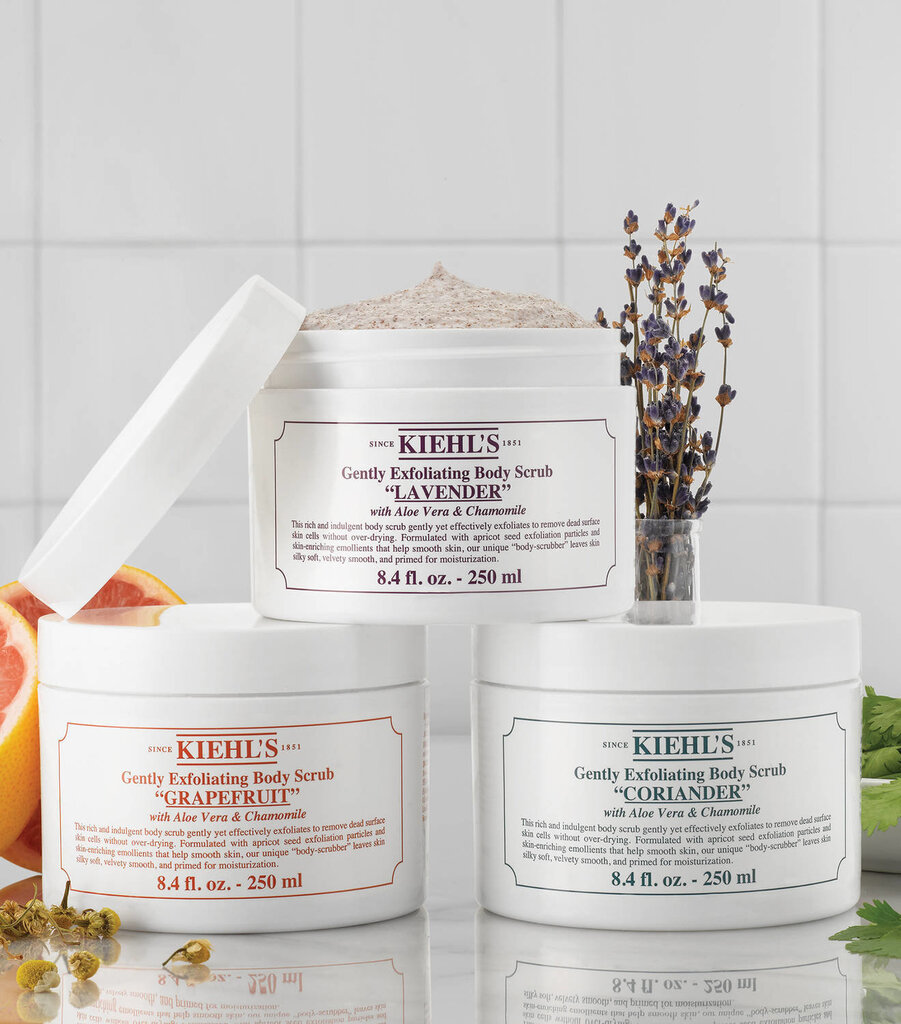 Ķermeņa skrubis Kiehl's Lavender 250 ml cena un informācija | Ķermeņa skrubji | 220.lv