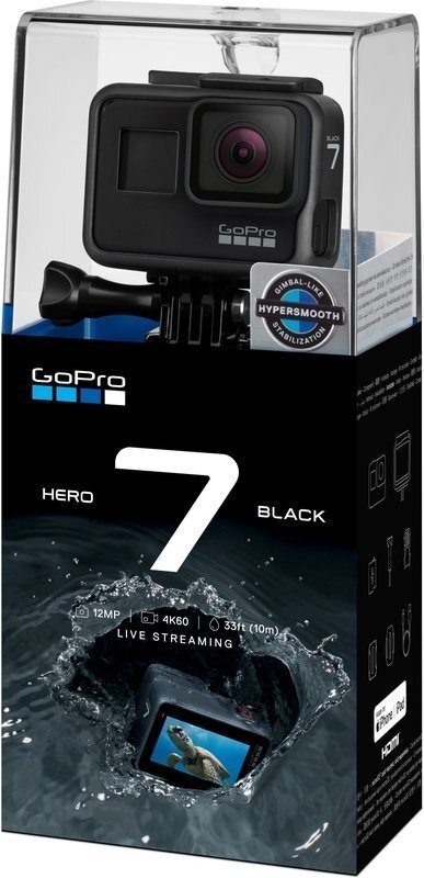 GoPro HERO7 Black (baltā kastē) цена и информация | Videokameras | 220.lv