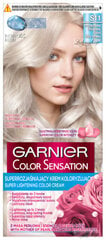 Ilgnoturīga matu krāsa Garnier Color Sensation 110 ml, S11 Ultra Smoky Blond cena un informācija | Matu krāsas | 220.lv