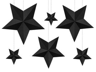 Dekorācija Stars, balta (1 iepak./ 6 gab.) cena un informācija | Svētku dekorācijas | 220.lv