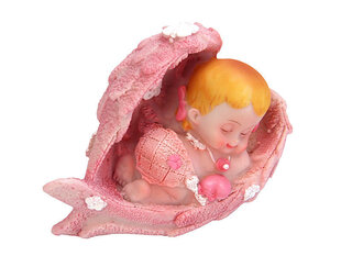 Украшение для торта Girl Angel, розовое, 6,5 см цена и информация | Праздничная одноразовая посуда | 220.lv