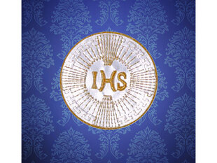 Pirmās komūnijas emblēma IHS 8 cm cena un informācija | Karnevāla kostīmi, maskas un parūkas | 220.lv