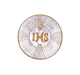 Эмблема для первого причастия IHS 8 см цена и информация | Карнавальные костюмы, парики и маски | 220.lv