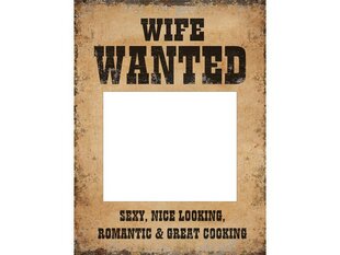 Aksesuāri fotosesijai Husband Wanted and Wife Wanted, 32x24 cm (1 kaste/ 40 iepak.) (1 iepak./ 2 gab.) cena un informācija | Svētku dekorācijas | 220.lv