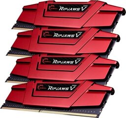 G.Skill Ripjaws V DDR4, 32Гб (8Гбx4), 3000МГц, CL15, 1.35В (F4-3000C15Q-32GVR) цена и информация | Оперативная память (RAM) | 220.lv