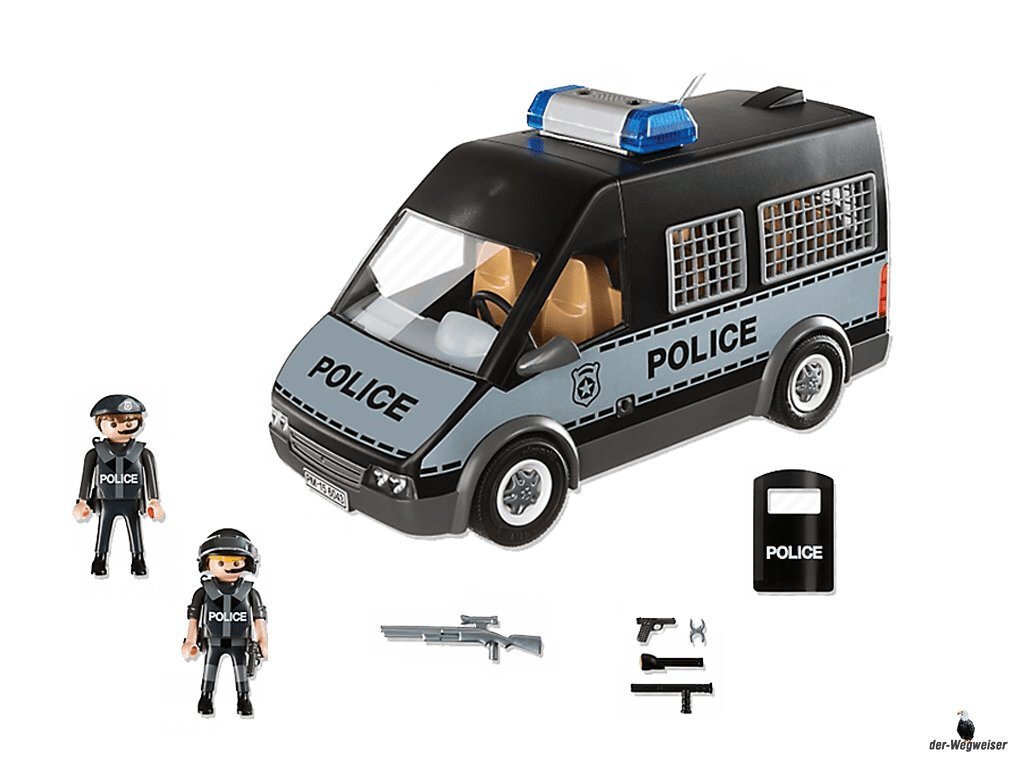 6043 PLAYMOBIL® City Action, Policijas mikroautobuss cena un informācija | Konstruktori | 220.lv