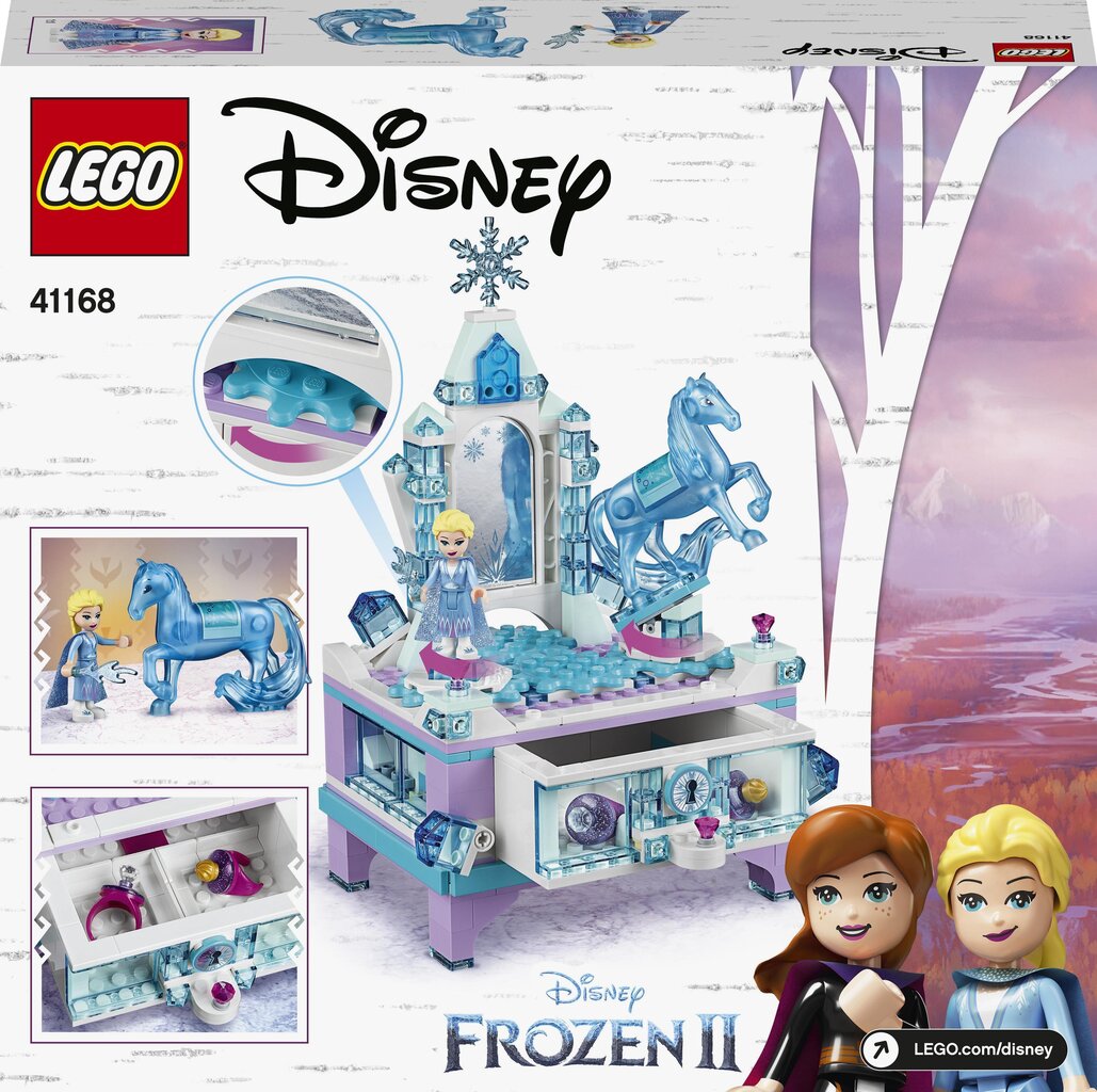 41168 LEGO® | Disney Princess шкатулка с драгоценностями Эльзы цена | 220.lv