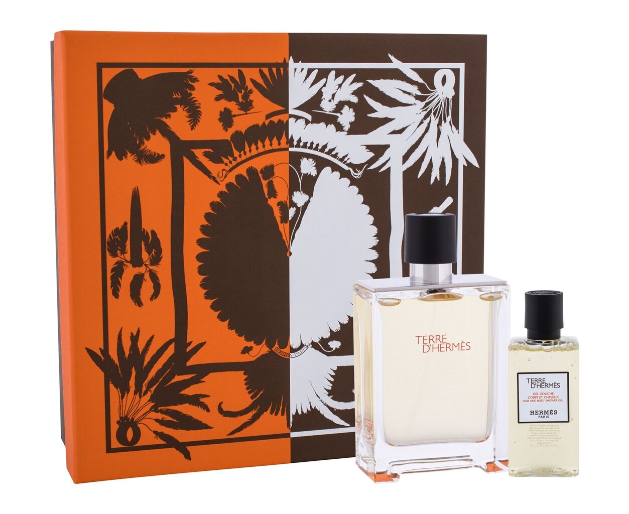 Komplekts Terre D'Hermes by Hermes vīriešiem: Terre D'Hermes EDT 100ml + Terre D'Hermes dušas želeja 80ml cena un informācija | Vīriešu smaržas | 220.lv