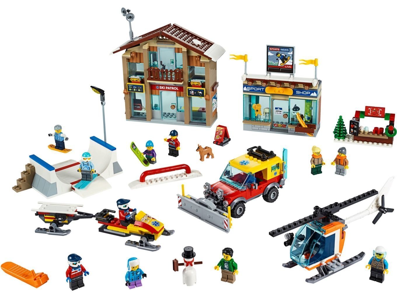 60203 LEGO® City Slēpošanas kūrorts cena un informācija | Konstruktori | 220.lv