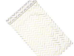 Dekoratīvs galda celiņš Stars, zelta , 0,36x9 m cena un informācija | Galdauti, salvetes | 220.lv