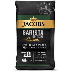 Обжаренные кофейные зерна JACOBS BARISTA CREMA, 1 кг цена и информация | Кофе, какао | 220.lv