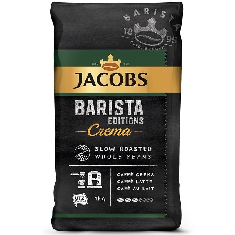 Kafijas pupiņas JACOBS BARISTA CREMA, 1kg цена и информация | Kafija, kakao | 220.lv