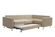 Guļamistabas stūra dīvāns LAUKSVA OTTO, gaišu brūns cena un informācija | Stūra dīvāni | 220.lv