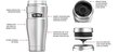 Termokrūze Thermos Pilkas 470 ml THSK1005MBTRI4 cena un informācija | Termosi, termokrūzes | 220.lv