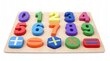 Attīstoša koka puzle Cipari цена и информация | Rotaļlietas zīdaiņiem | 220.lv